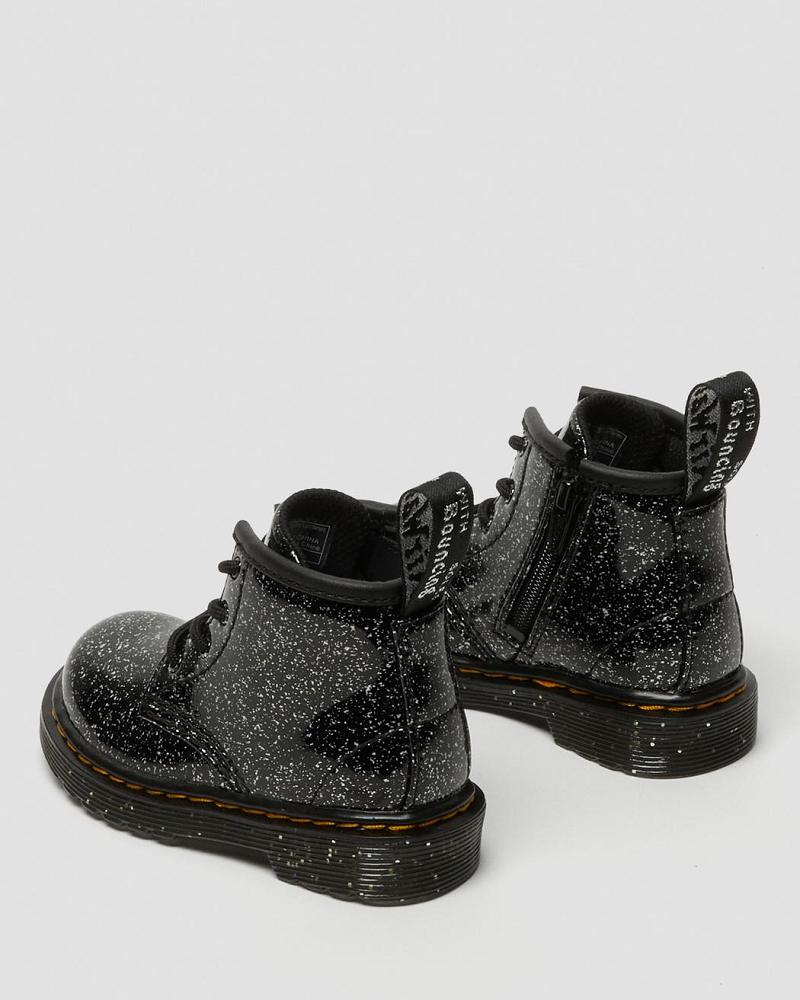 Botas Casuales Dr Martens Infant 1460 Glitter Ankle Niños Negros | MX 163YXF